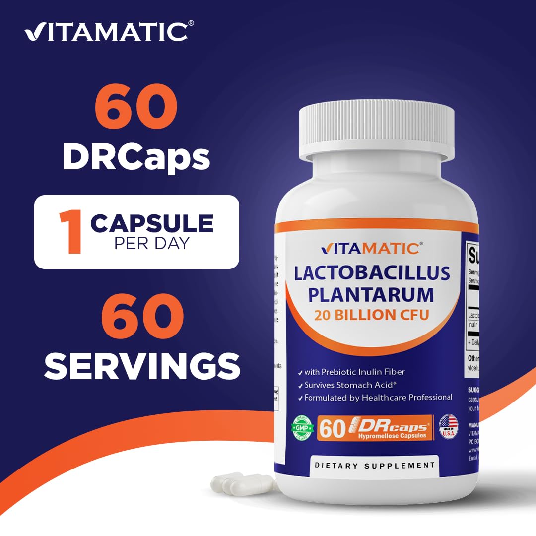 Vitamatic cápsula DRcaps en primer plano, protección contra ácido estomacal