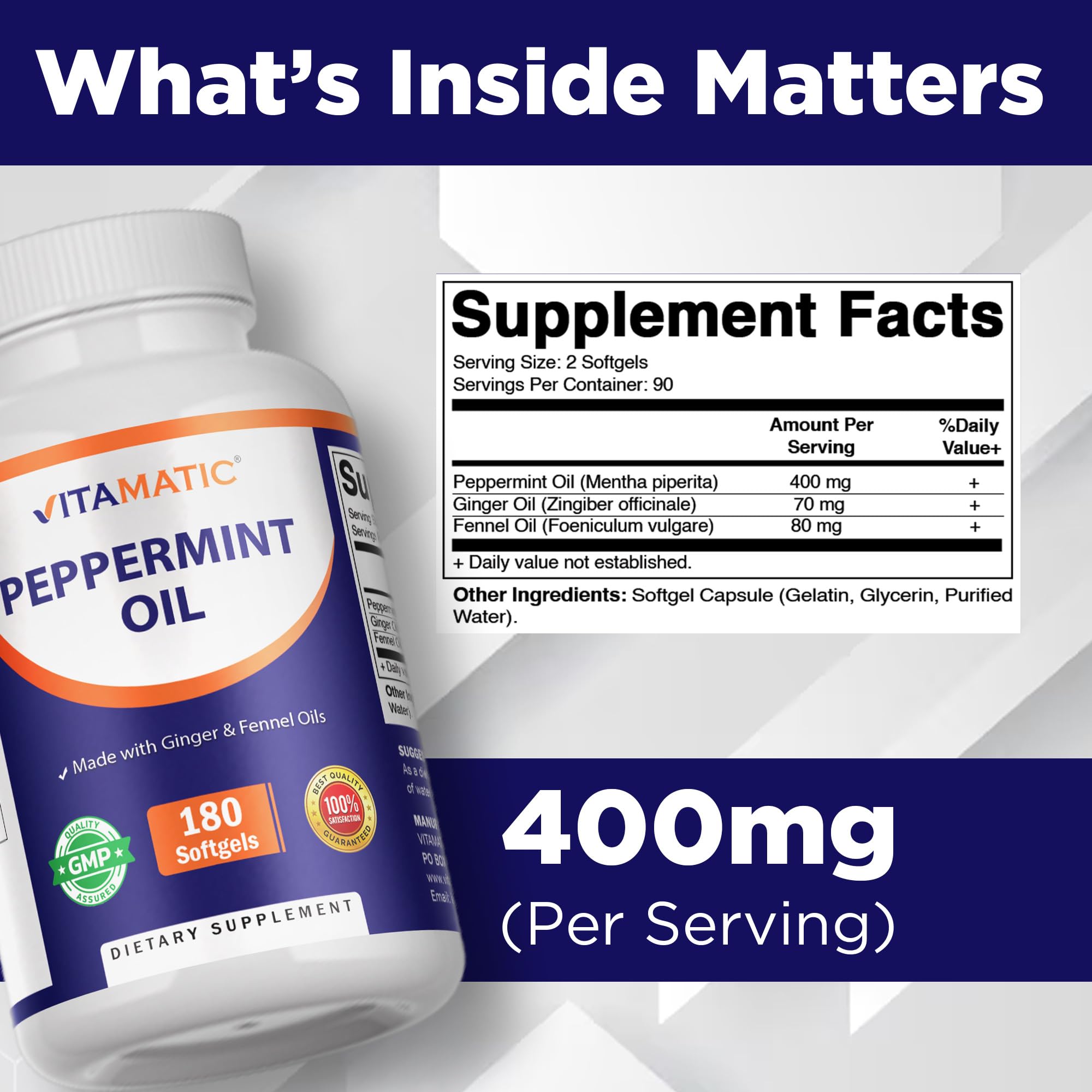 Vitamatic primer plano de cápsulas blandas para fácil ingestión y conveniencia