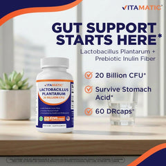 Vitamatic cápsulas en mano para comparar tamaño y dosificación visual