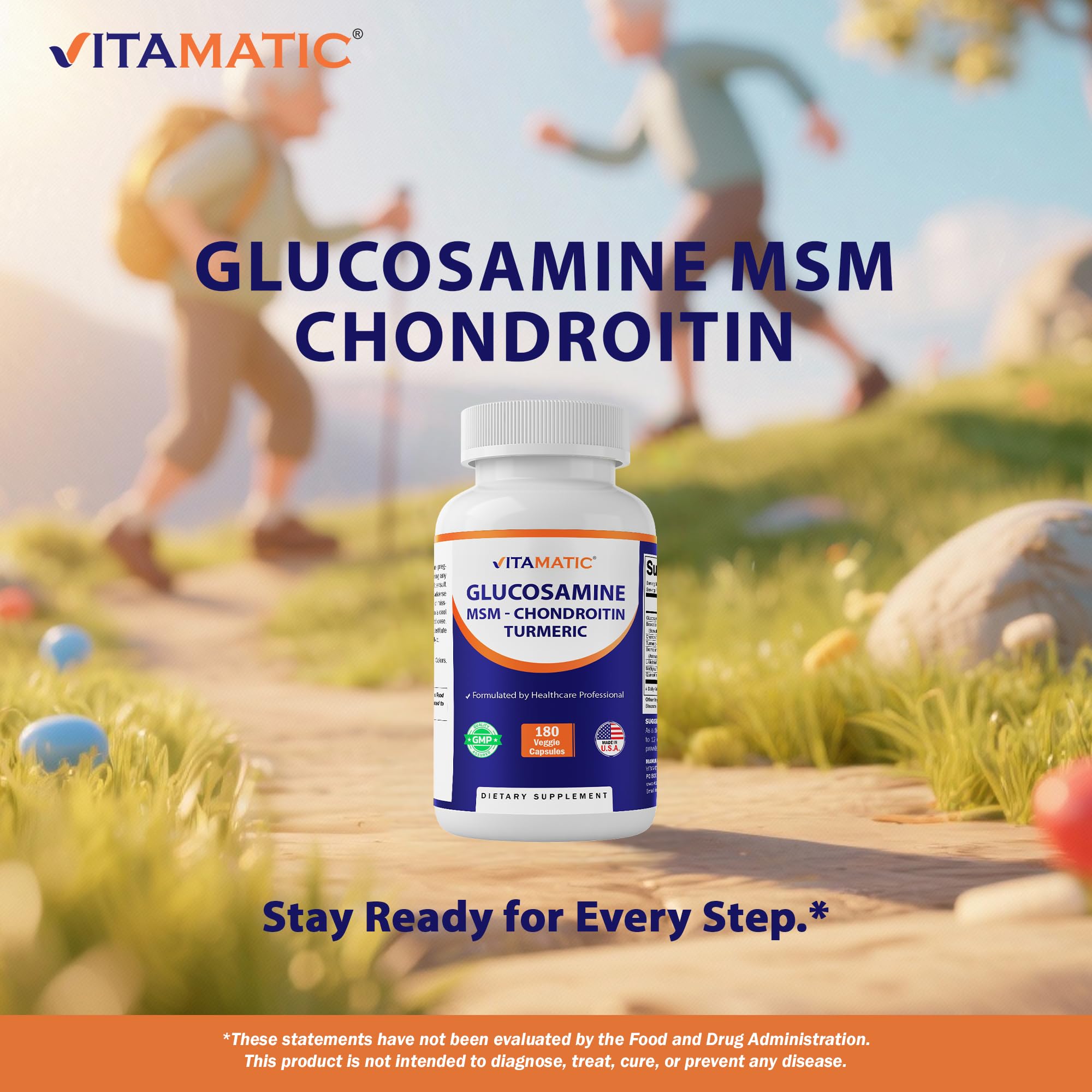 Vitamatic cápsulas en mano ilustrando dosis diaria y manejo sencillo