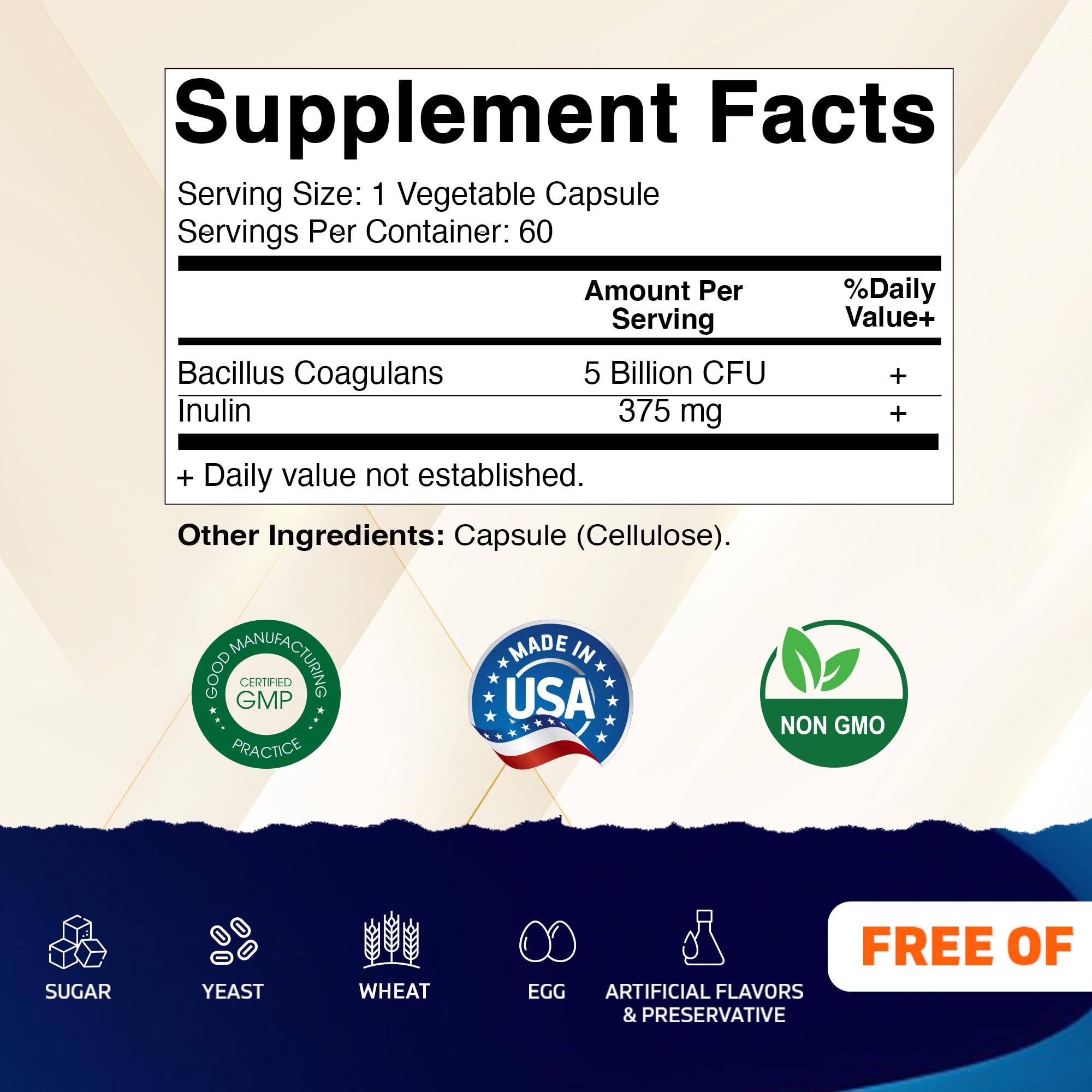 Vitamatic cápsulas vegetales en mano para fácil ingestión diaria