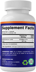 Vitamatic cápsula junto a regla para comparar tamaño y comodidad al tragar