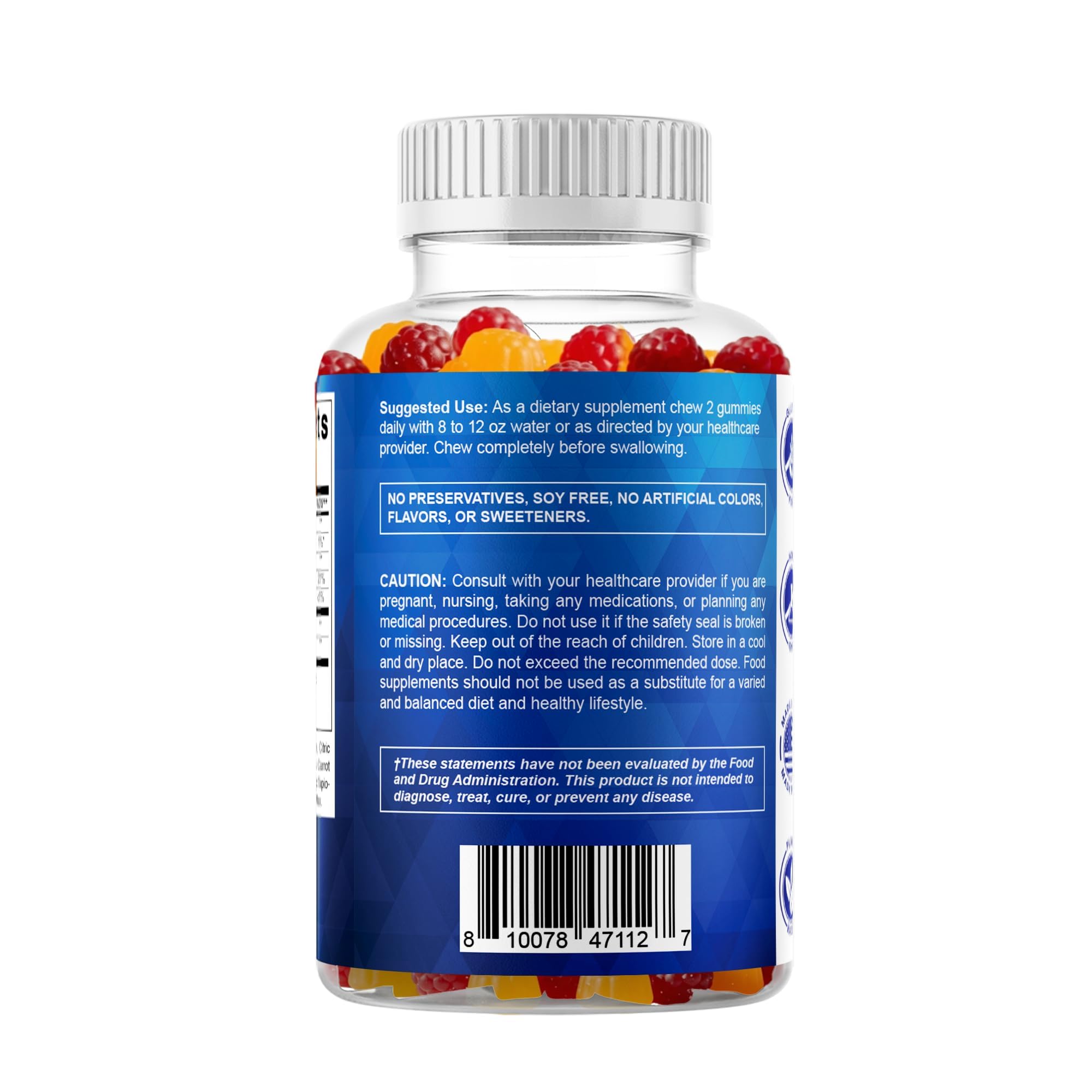 Vitamatic frasco junto a cartera para comparar tamaño y portabilidad