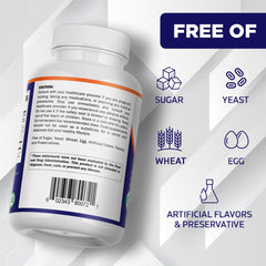 Vitamatic softgel en mano para comparar tamaño, cómoda administración