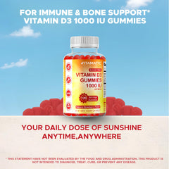 Vitamatic gomita junto a regla para visualizar tamaño real