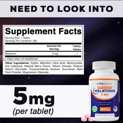 Vitamatic close-up de tableta mostrando forma y tamaño, fácil disolución