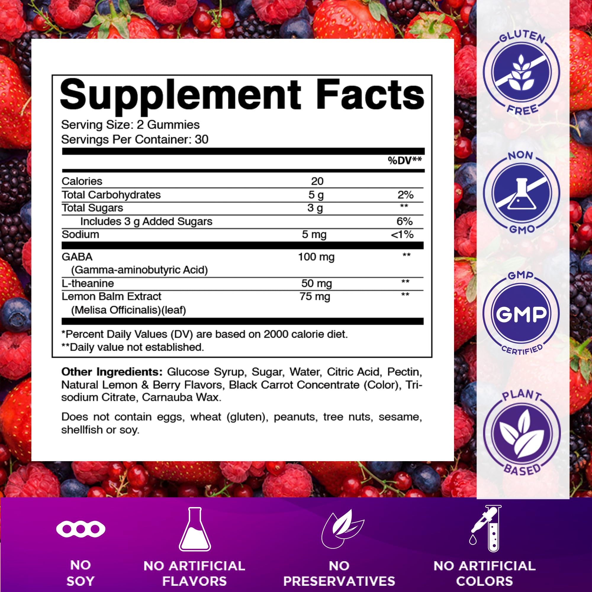 Detalle de la textura de una gomita Vitamatic que resalta su superficie masticable y apetitosa