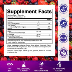 Detalle de la textura de una gomita Vitamatic que resalta su superficie masticable y apetitosa