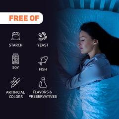 Vitamatic frasco junto a almohada en dormitorio, uso nocturno sencillo