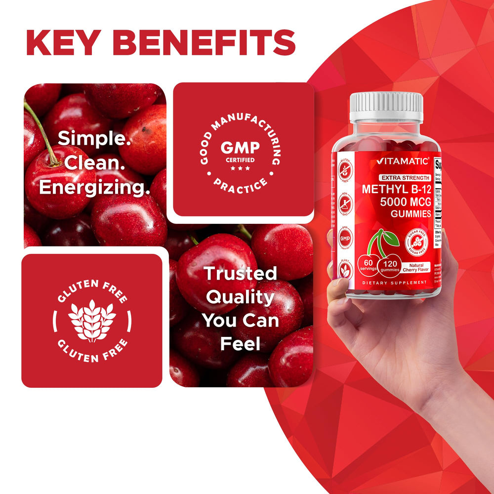 Vitamatic gomitas para energía y metabolismo de grasas y proteínas.