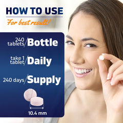 Vitamatic envase abierto con tabletas visibles, fácil acceso y almacenamiento práctico