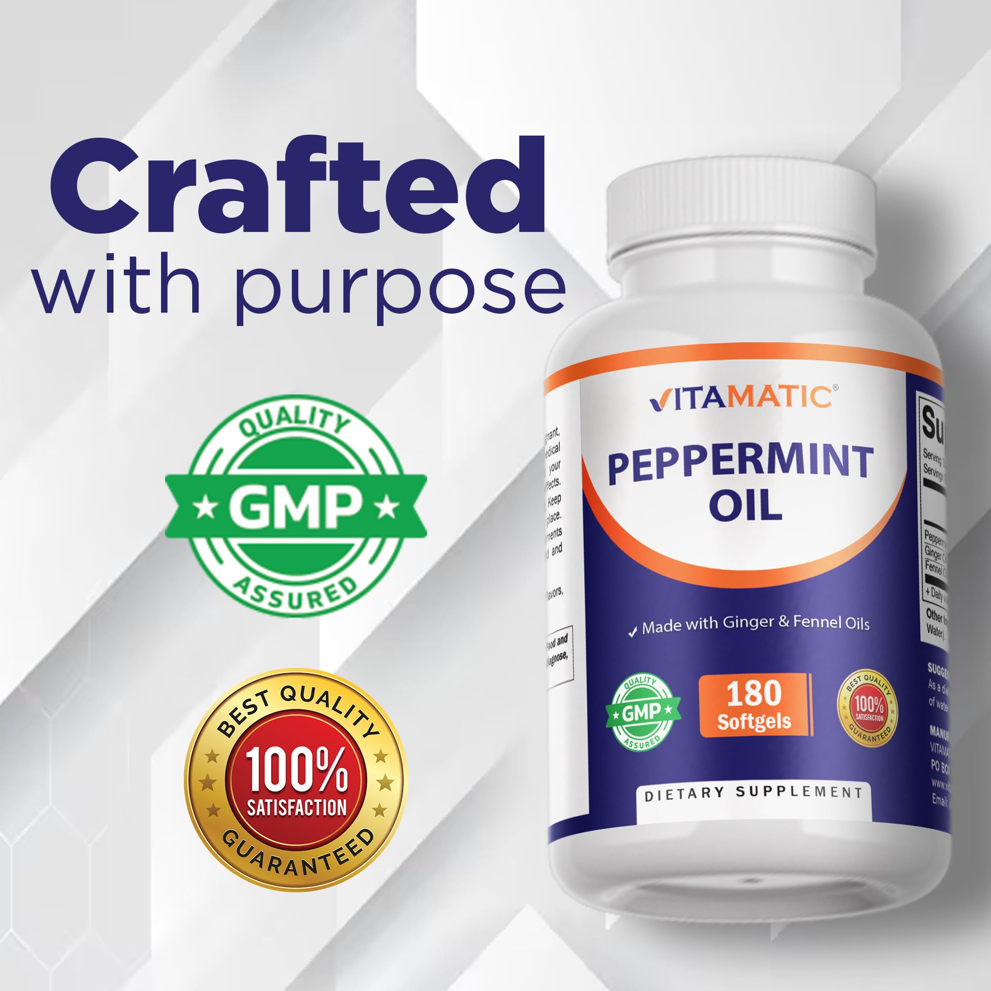 Vitamatic envase abierto con softgels visibles para control de cantidad
