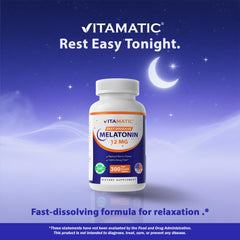 Vitamatic etiqueta ingredientes con detalle de melatonina y bilberry