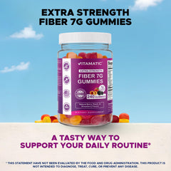 Vitamatic etiqueta nutricional con información clara de 7 g de fibra