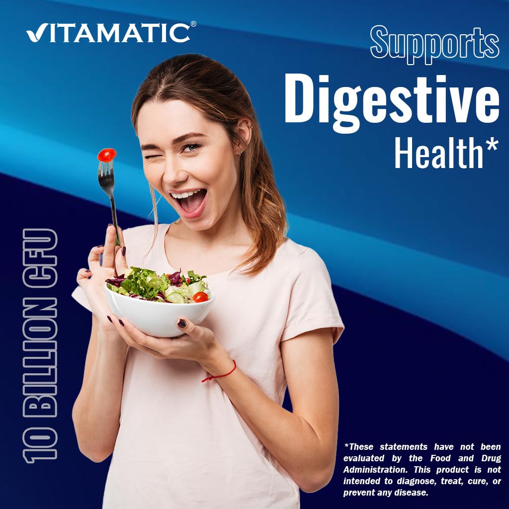 Vitamatic enfoque en la etiqueta nutricional destacando ingredientes limpios