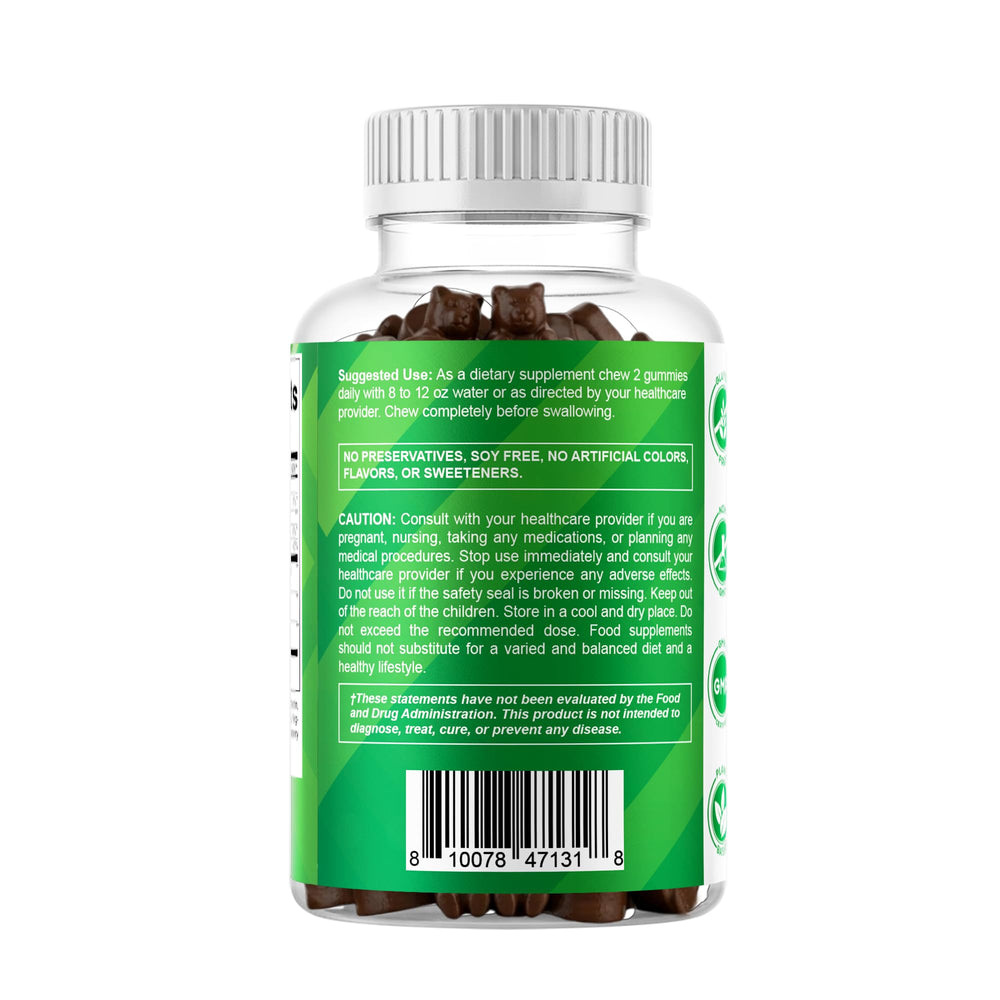 Vitamatic etiqueta nutricional legible, información clara de extractos y porciones