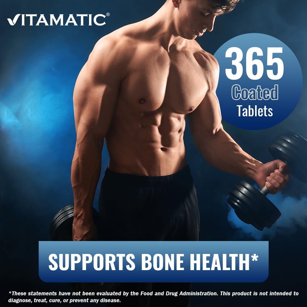 Vitamatic etiqueta nutricional con información de D3, K2, B12 y calcio