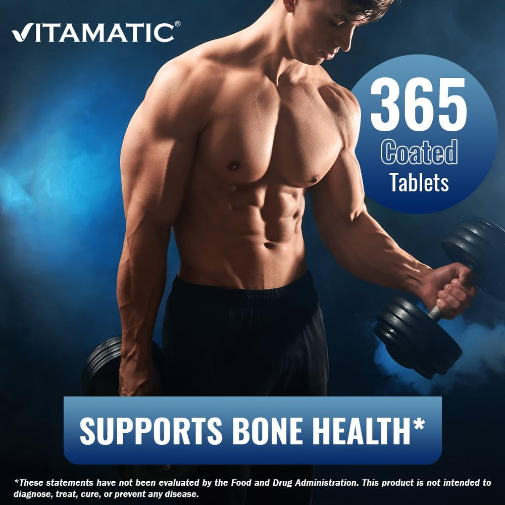 Vitamatic etiqueta nutricional con información de D3, K2, B12 y calcio