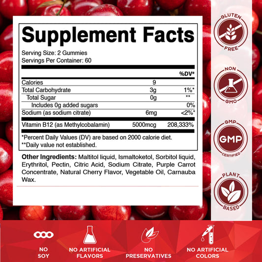 Vitamatic etiqueta trasera con información nutricional y ventajas claras