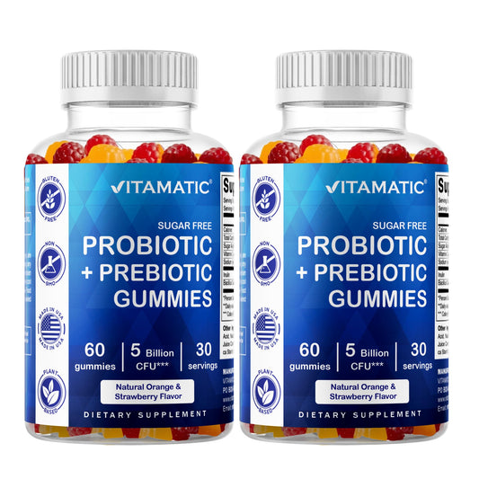 Vitamatic frasco delantero mostrando diseño y cantidad