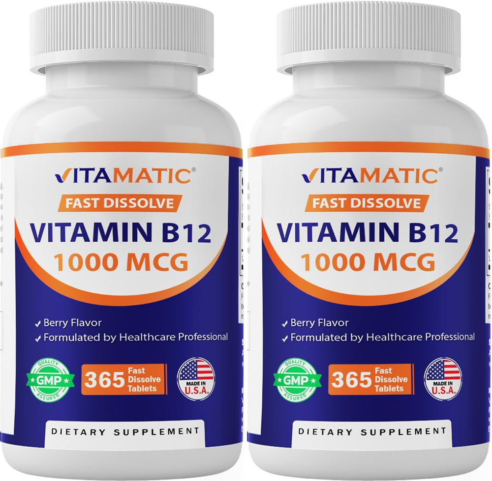 Vitamatic frasco frontal que muestra la etiqueta y beneficios