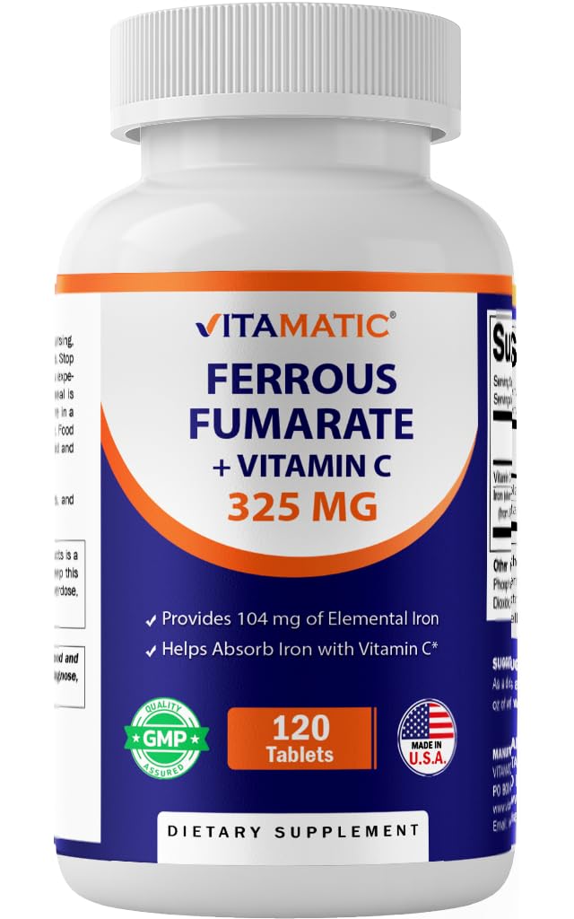 Vitamatic frente del empaque mostrando 120 comprimidos recubiertos y beneficios clave