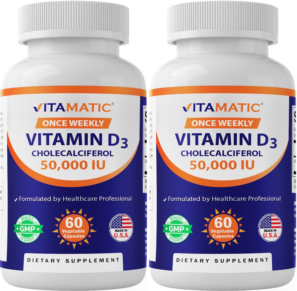 Vitamatic frente del empaque mostrando el producto y dosis semanal