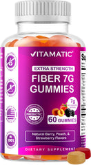 Vitamatic envase frontal mostrando 60 gominolas y beneficios