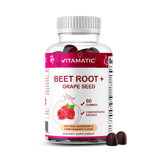 Vitamatic frente del envase mostrando diseño y cantidad 60 unidades, práctico para almacenamiento
