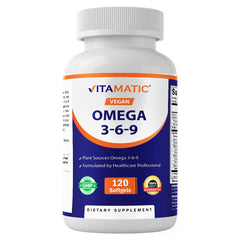 Vitamatic frente del envase mostrando 120 softgels y marca clara