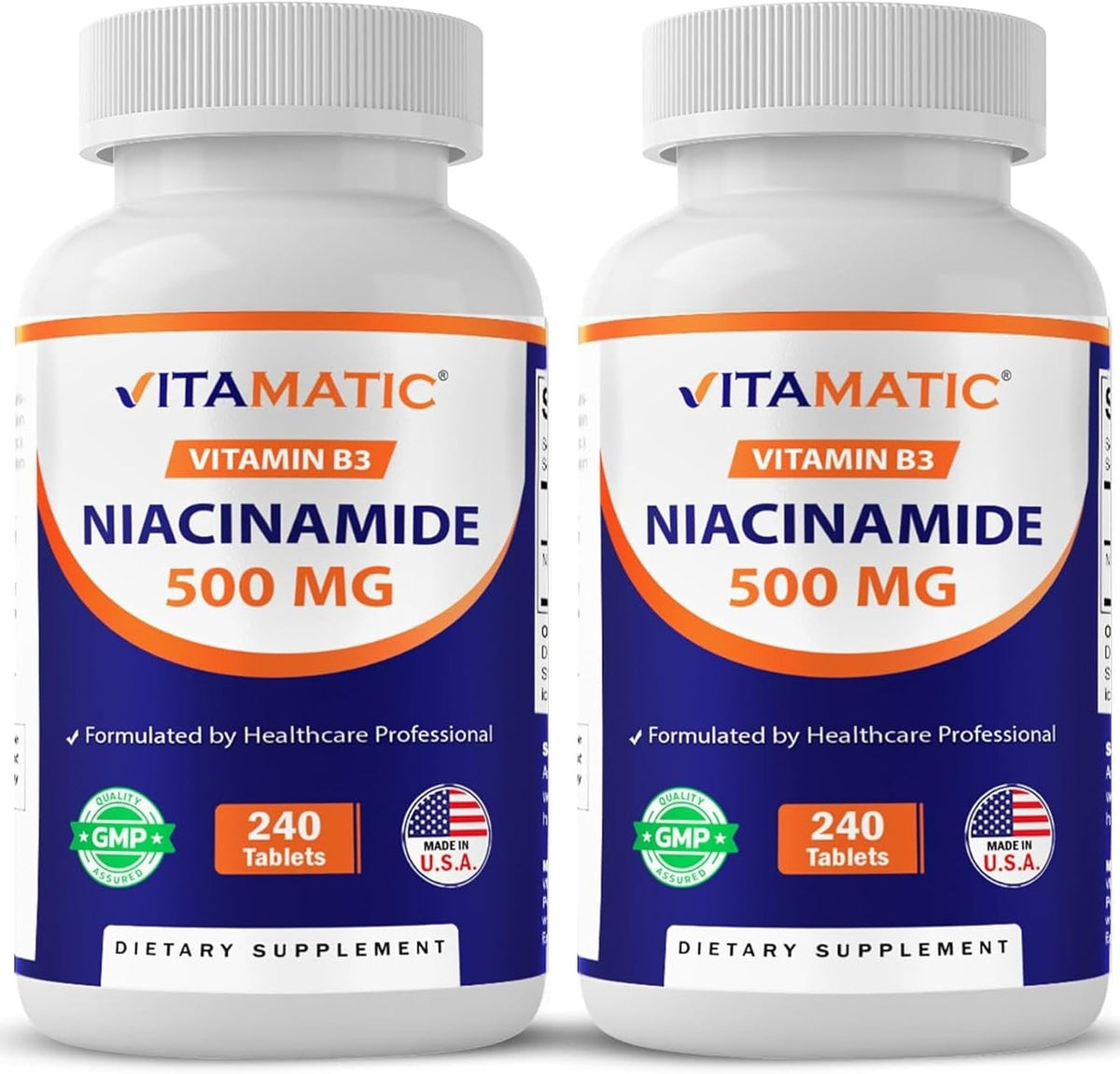 Vitamatic frasco frontal mostrando cantidad y diseño, útil para identificación