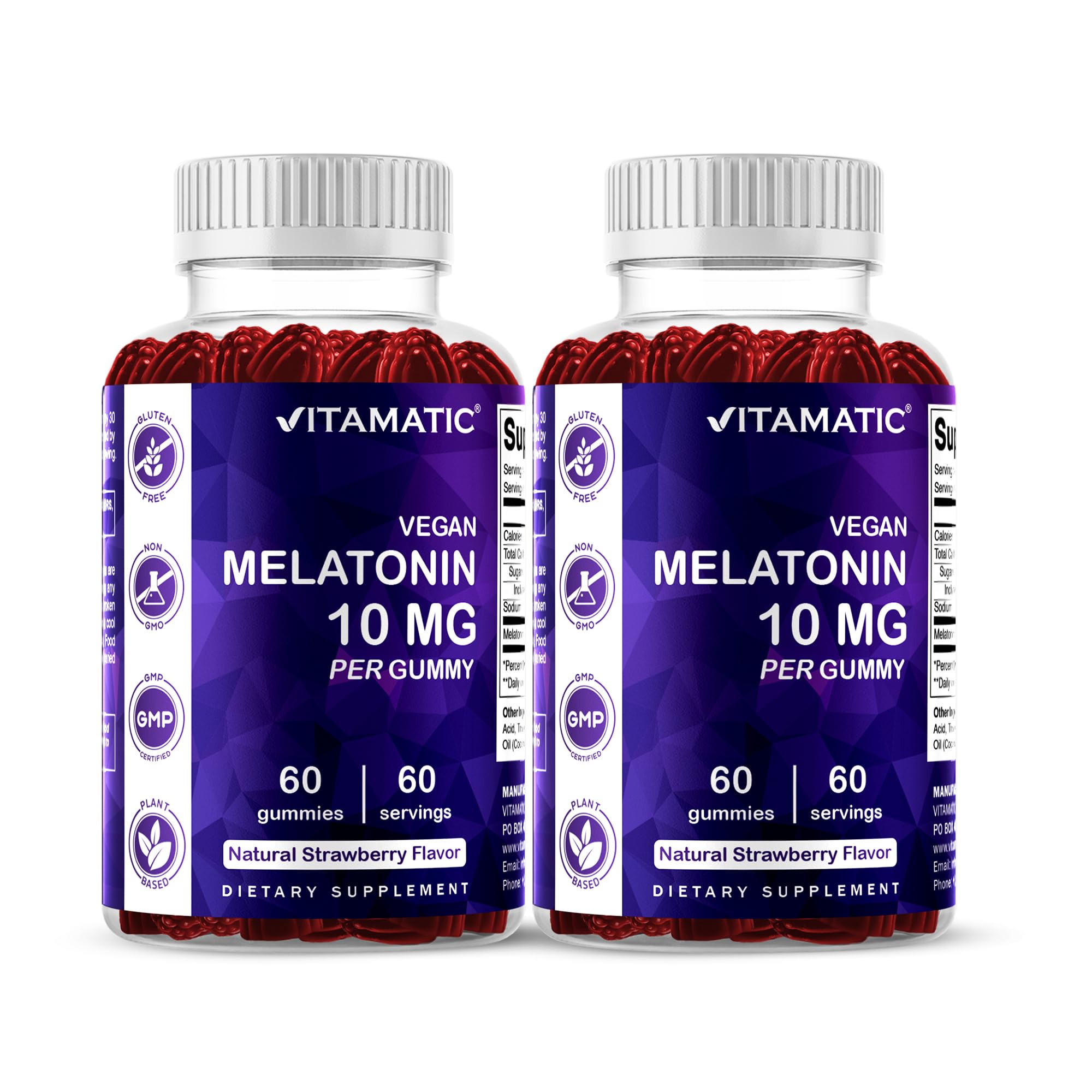 Vitamatic frente del frasco fresa mostrando el empaque y beneficio práctico