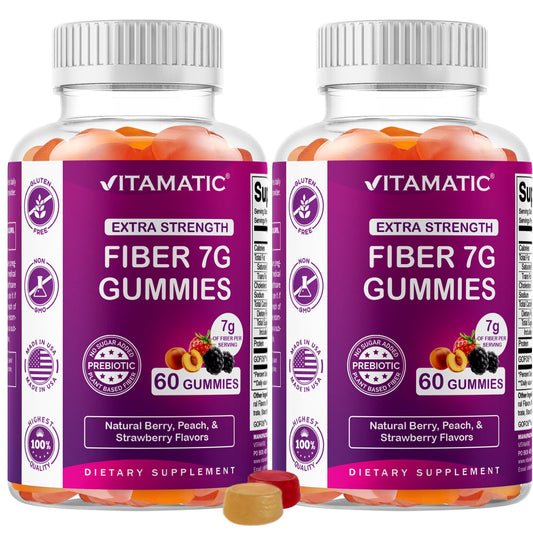Vitamatic empaque frontal mostrando 2 frascos y etiquetas claras
