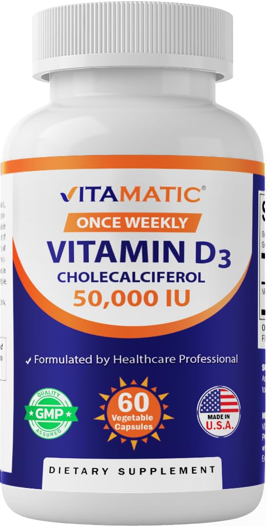 Vitamatic frasco frontal mostrando diseño y cantidad para compra clara