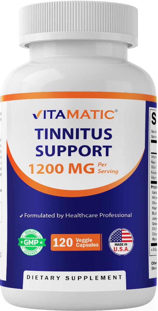 Vitamatic frontal del envase mostrando el etiquetado y beneficio auditivo
