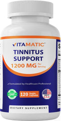 Vitamatic frontal del envase mostrando el etiquetado y beneficio auditivo