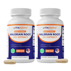 Vitamatic envase frontal mostrando las 240 cápsulas y etiqueta clara