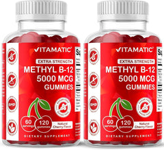 Vitamatic frente del envase mostrando el pack de dos frascos y beneficio de energía