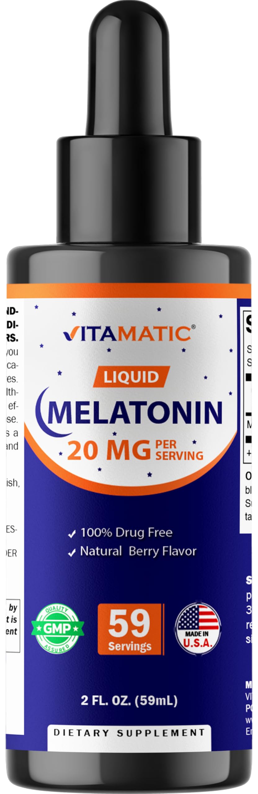Vitamatic botella frontal con sabor berry, visual claro y beneficio de dosificación precisa