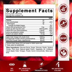 Vitamatic primer plano de textura de gominola resaltando suavidad