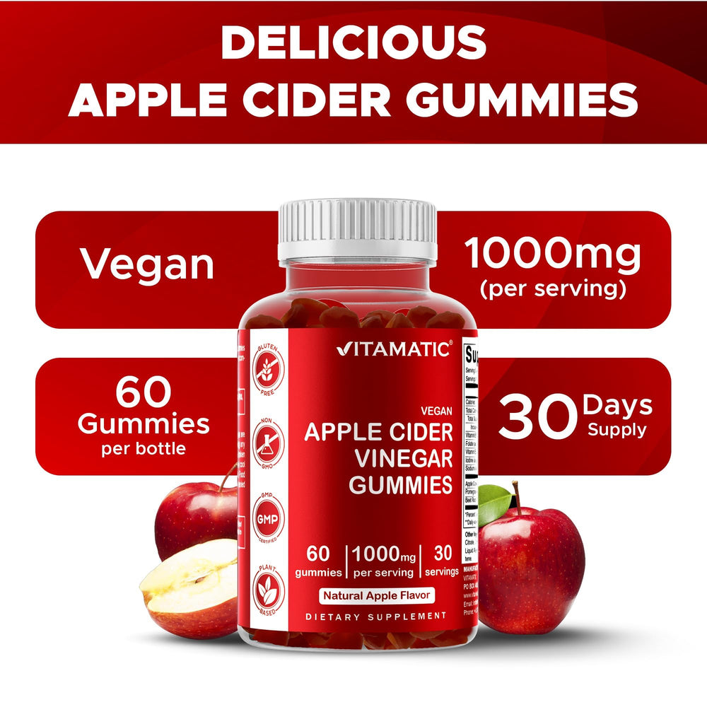 Vitamatic botella abierta con gominolas accesibles y apetitosas