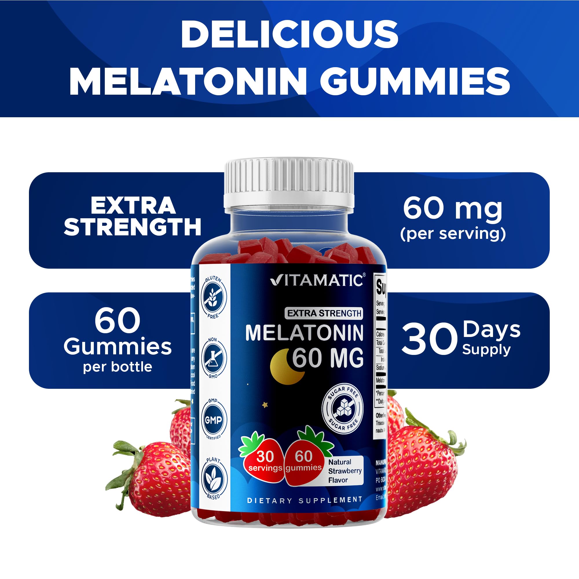 Vitamatic gominolas en plato que muestran su color fresa y atractivo visual