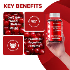 Vitamatic gomitas arándano, textura masticable agradable