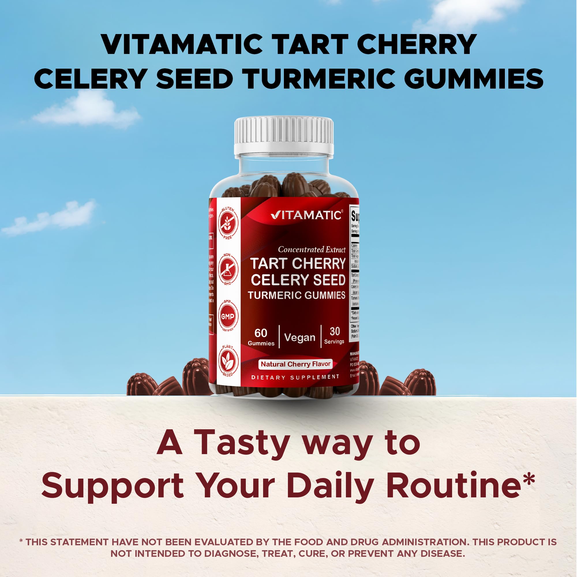 Vitamatic recipiente abierto con gomitas listas para uso diario