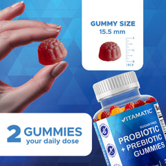 Vitamatic gomitas en mano para tomar fácilmente y sin agua