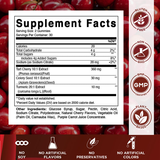 Vitamatic montón de gomitas color cereza con textura apetitosa