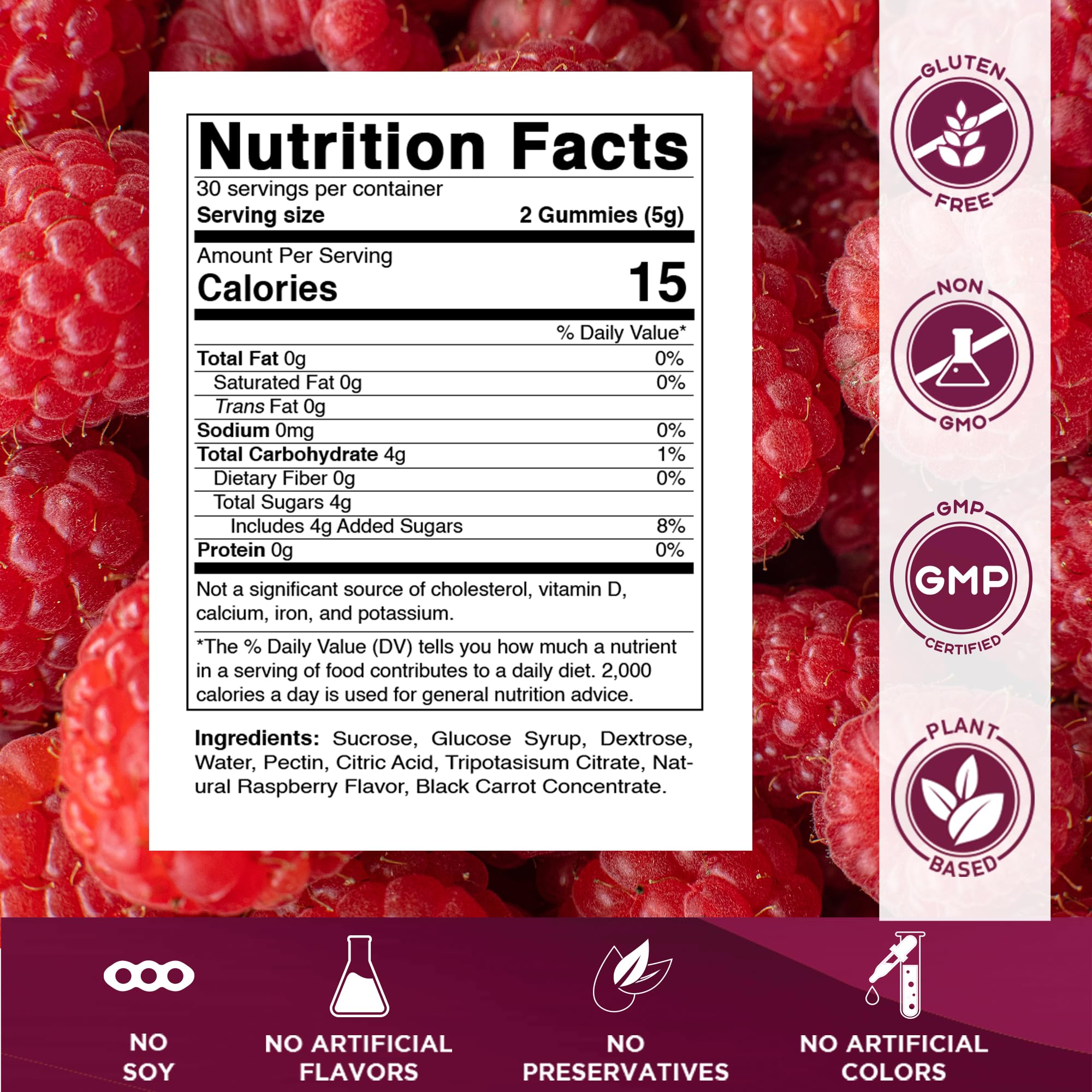 Vitamatic gomitas textura en primer plano, muestra consistencia masticable