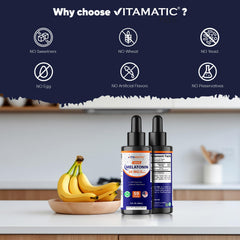Vitamatic gotas en lengua mostrando administración directa y facilidad