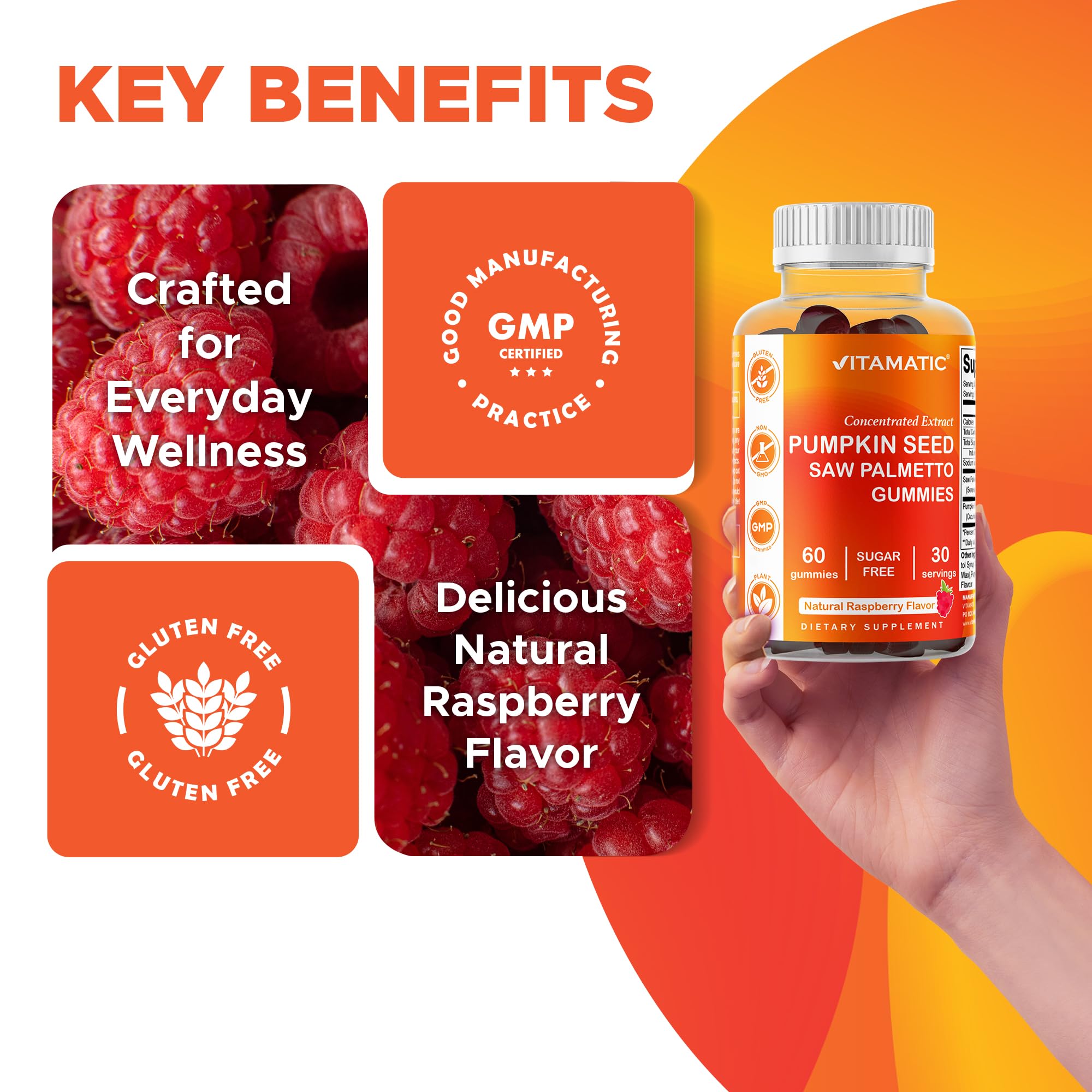 Etiqueta de ingredientes Vitamatic con extractos estandarizados visibles