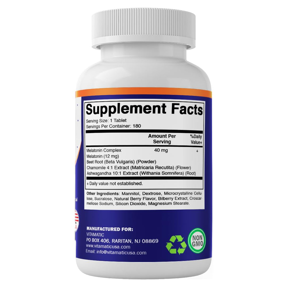 Vitamatic disposición de remolacha, manzanilla y ashwagandha como ingredientes